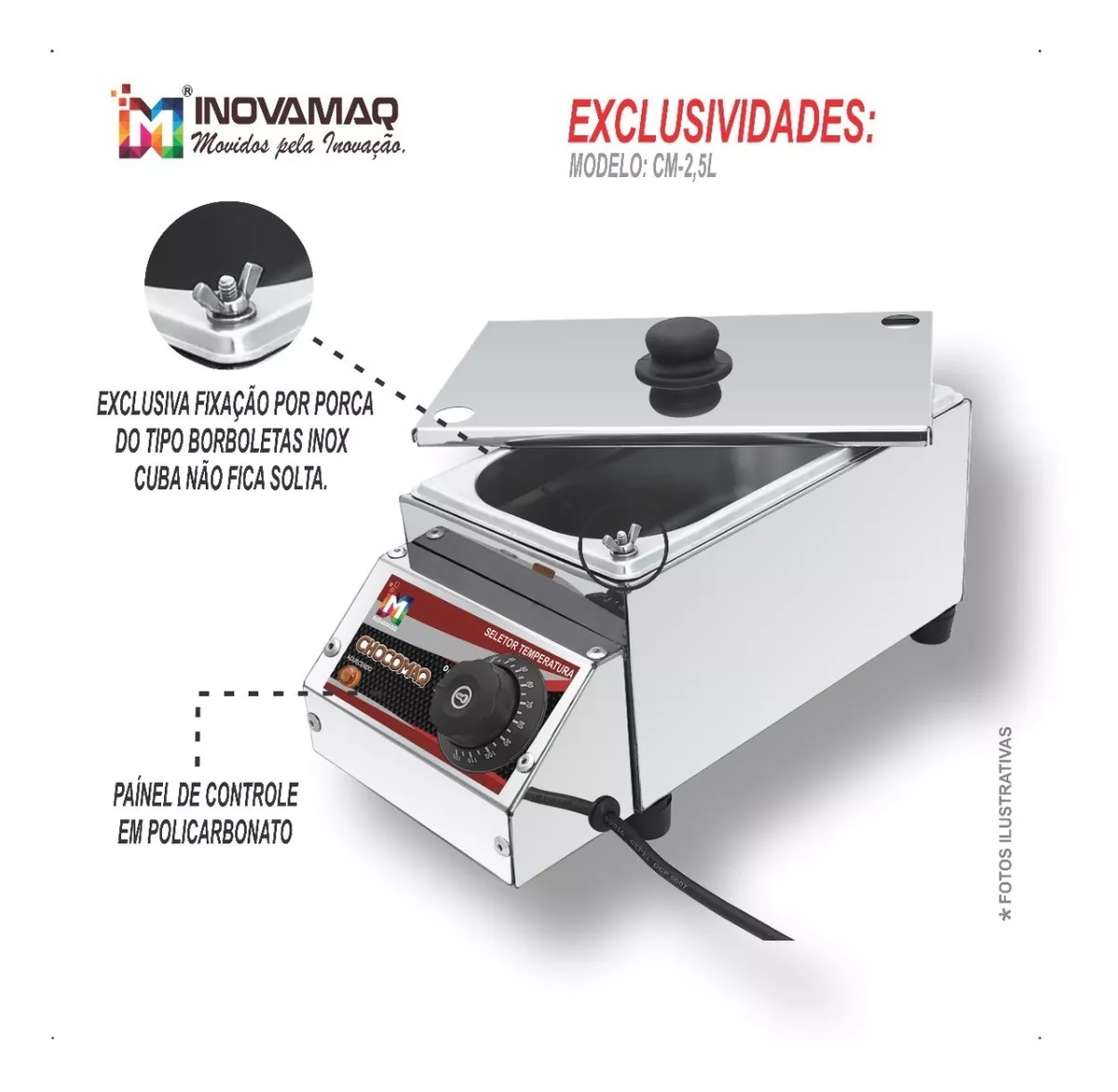Foto 4 de Derretedeira de Chocolate CM‑2,5L 127V