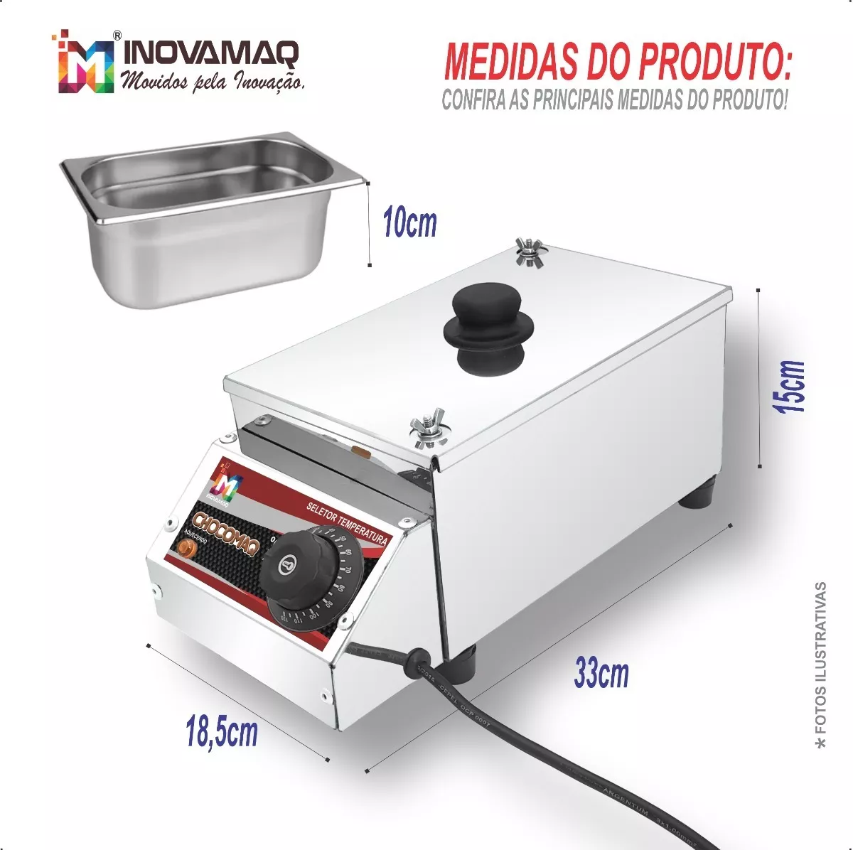 Foto 5 de Derretedeira de Chocolate CM‑2,5L 127V