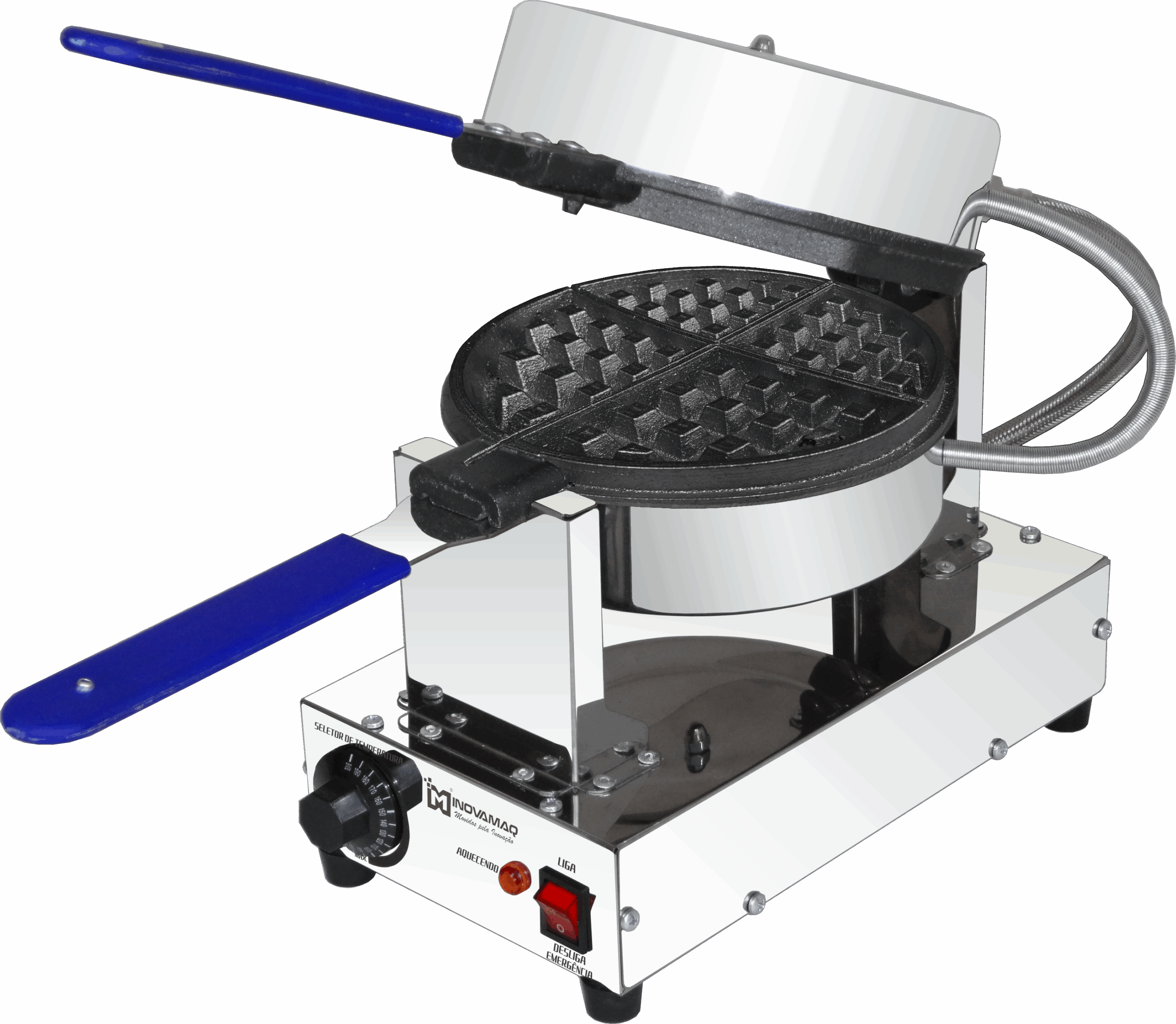 Máquina de Waffle Belga Modelo WBE-4 127v