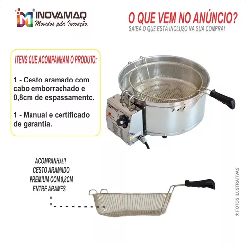 Foto 4 de Fritadeira Elétrica 10 Litros Tacho - Modelo FT-10L