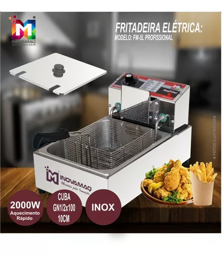 Foto 4 de Fritadeira Elétrica Profissional Modelo FM-5L - 220v