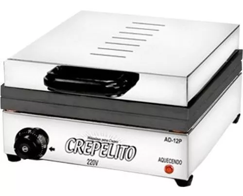 Foto 4 de Máquina De Crepe 12 Cavidades Antiaderente - Modelo AD12P Teflon - 127v