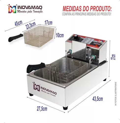 Foto 7 de Fritadeira Elétrica Profissional Modelo FM-5L - 220v